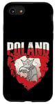 Coque pour iPhone SE (2020) / 7 / 8 Drapeau polonais Pologne aigle polonais rouge carte graphique
