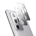 Beckura 2pcs Phone Metal Slim Camera Lens Protector Film Cover, Protecteur de matériau en Alliage d'aluminium, pour Samsung S21 S21 + S21ultra (Argent, S21)