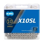 KMC X10SL Silver Chain 114L cycle bike chain