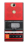 Red Cassette Recorder Graphic Case Cover For Sony Xperia XA2 Plus