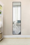 Modern Slim Frame Black Full Length Wall Mirror