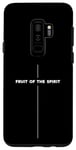 Coque pour Galaxy S9+ Fruit of the Spirit - Croix religieuse chrétienne avec verset biblique