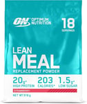 Optimum Nutrition Lean Meal, Strawberry Protein Powder 918g - BBE 31/01/24