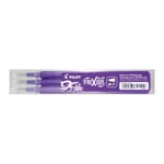 Pilot Frixion reservbläckpatron, lila, 0,7 mm, 3 st
