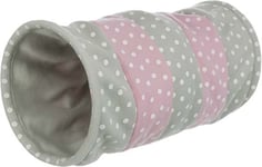 Kattunnel i fleece ljusfärgad