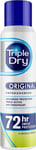 Triple Dry Original Anti-Perspirant Spray 150Ml | 72-Hour Protection against Exc