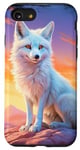 iPhone SE (2020) / 7 / 8 Anime artic white fox rainbow sunset fantasy animal art Case