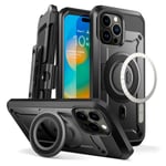 iPhone 15 Pro SUPCASE Unicorn Beetle Pro Håndverker Deksel med Skjermbeskytter - MagSafe Kompatibel - Svart