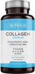 Collagen + Hyaluronic Acid + Coenzyme Q10 + Vitamins A, C, D and B12 + Zinc...