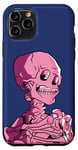 Coque pour iPhone 11 Pro Van Gogh Line Art, Tête de squelette