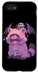 Coque pour iPhone SE (2020) / 7 / 8 Kawaii Trashpanda Pastel Goth Anime Esthétique Creepy Raton laveur