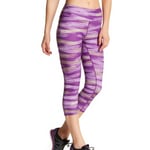 Asics Women's Lite Show Capri Leggings Activewear Pants, Purple