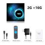 Boîtier Smart TV T95 Plus HD 6K,Android 14,Allwinner H616,4 Go/64 Go/2024 Go,décodeur PK X96Max Plus/H96,lecteur multimédia avec WiFi pour touristes,128 - Type 2G 16G Normal Remot #B