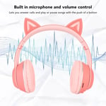 Cat Ear Kids BT Headphones Wireless Wired Mode Foldable BT Headset With Mic BGS