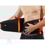 Neopren midjetrimmer Ab-bälte för män Waist trainer Bantning Body Shaper Träning Bastu Hot Sweat Band(L)