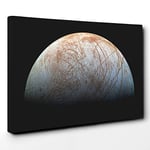 Big Box Art Planet Jupiter Moon Space Canvas Wall Art Print Ready to Hang Picture, 30 x 20 Inch (76 x 50 cm), Multi-Coloured