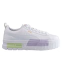 Puma Mayze MIS Womens White Trainers Leather (archived) - Size UK 5.5