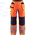 blåkläder arbetsbyxor 15521, storlek orange/marinblå C152