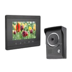 (EU Plug)100‑240V HD Outdoor Video Door Bell Doorbell Camera W/LCD Display HD