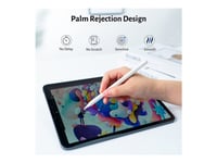 Estuff - Aktiv Penna - Kapacitiv - Bluetooth - Vit - För Apple 10.2-Inch Ipad  10.5-Inch Ipad Air  10.9-Inch Ipad  10.9-Inch Ipad Air  Ipad Mini 5