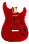 ALLPARTS SBF-CAR Candy Apple Red Finished Replacement Body for Stratocaster