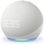 Amazon Echo Dot with Clock 5th Gen Alexa Smart Speaker White