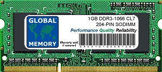 1GB DDR3 1066MHz PC3-8500 204-PIN SODIMM MEMORY RAM FOR INTEL IMAC (EARLY/MID/LATE 2009 - MID 2010) & INTEL MAC MINI (EARLY/MID/LATE 2009 - MID 2010)