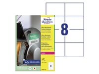 Avery B3427-50 105 X 74 Mm, A4, Belagd, Matt, Vit Vit Vit 311X220x23mm (50 Ark) - (50 Per Låda)