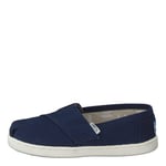 TOMS Unisex Kids Tiny Alpargata Loafer Flat, Navy, 10 UK