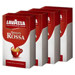 Lavazza Rossa Ground Coffee, Medium Roast, 250g, 4-Pack
