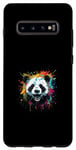 Coque pour Galaxy S10+ Portrait de panda - Œuvre d'art pop art