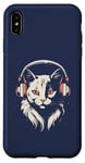 Coque pour iPhone XS Max Chat avec casque musique cool DJ gamer chat design