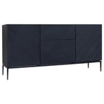 SIDEBOARD svart 160/80/40 cm 