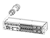 Eaton ePDU G3 Metered Input - Strømfordelerenhet (kan monteres i rack) - AC 230 V - 3-faset - Ethernet 10/100, RS-232 - inngang: IEC 60309 32A - utgangskontakter: 16 (power IEC 60320 C13, IEC 60320 C19) - 2U - 3 m kabel