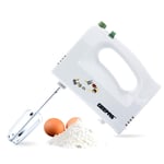 Geepas 160W Hand Mixer - Electric Handheld Food Collection Hand Mixer for Baking - 5 Speed Function, Includes Stainless Steel Beaters & Dough Hooks, Eject Button - 2 Year Warranty