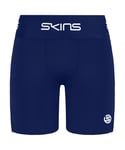 Skins Series-1 Stretch Navy Blue Mens Training Half Tights Shorts SO00100029010 - Size Medium