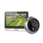 EZVIZ DP2  2K Wire-Free Smart Video Peephole Doorbell with 4.3 Colour View Touch Screen. 166DegFOV,4600mAh Built-in Battery, Two-Way Talk, Human Motion Detect, Built-in Chime, Night Vision, View Anywhere