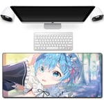 HOTPRO Mouse Mat Size XXL Large 900X400X3MM,3D Anime Desk Pad,Long Stitched Edges Waterproof Non-Slip Rubber Base Mousepad Great for Laptop,Computer & PC Life In A Different World-4