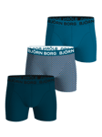Björn Borg Cotton Stretch Boxers 3-pack Blå, S