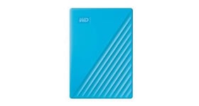 Wd - my passport 4to bleu - disque dur externe portable avec sauvegarde automatique et protection par mot de passe, compatible pc, xbox et ps4