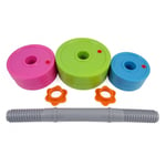 Sandbox Toys Liberty Imports Adjustable Dumbbell Toy Set for Kids - Fill with Beach Sand or Water!