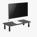 Alterzone Rise 3 Adjustable Desktop Monitor Stand, Black