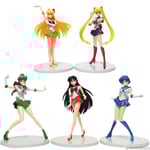 5 st/ set Sailor Moon Actionfigurer Modell Leksak Anime Collection Dekorationsdockor Shytmv - Perfet