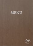 Meny | A4 | Eget tryck | Kastanj
