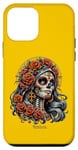 Coque pour iPhone 12 mini Candy Skull Make-up Girl Día de los muertos Candy Skull