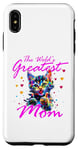 Coque pour iPhone XS Max Chat arc-en-ciel avec inscription « This is what the greatest mom looks »