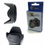 Ex-Pro® 55mm Crown Shaped Hood for Canon, Nikon Fuji, Sony, Leica, Zeiss, Panaso