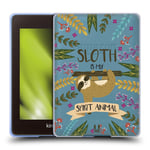 Head Case Designs Sloth Spirit Animal Illustrations Soft Gel Case Compatible With Kindle Paperwhite 4 (2019)