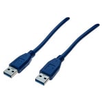 Cordon USB 3.0 type A / bleu - 2,0 m