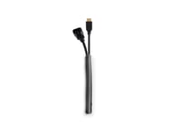 Multibrackets Universell Kabelstrumpa Självomslutande - Kabelorganisator  10 mm Svart- 1m Kabel